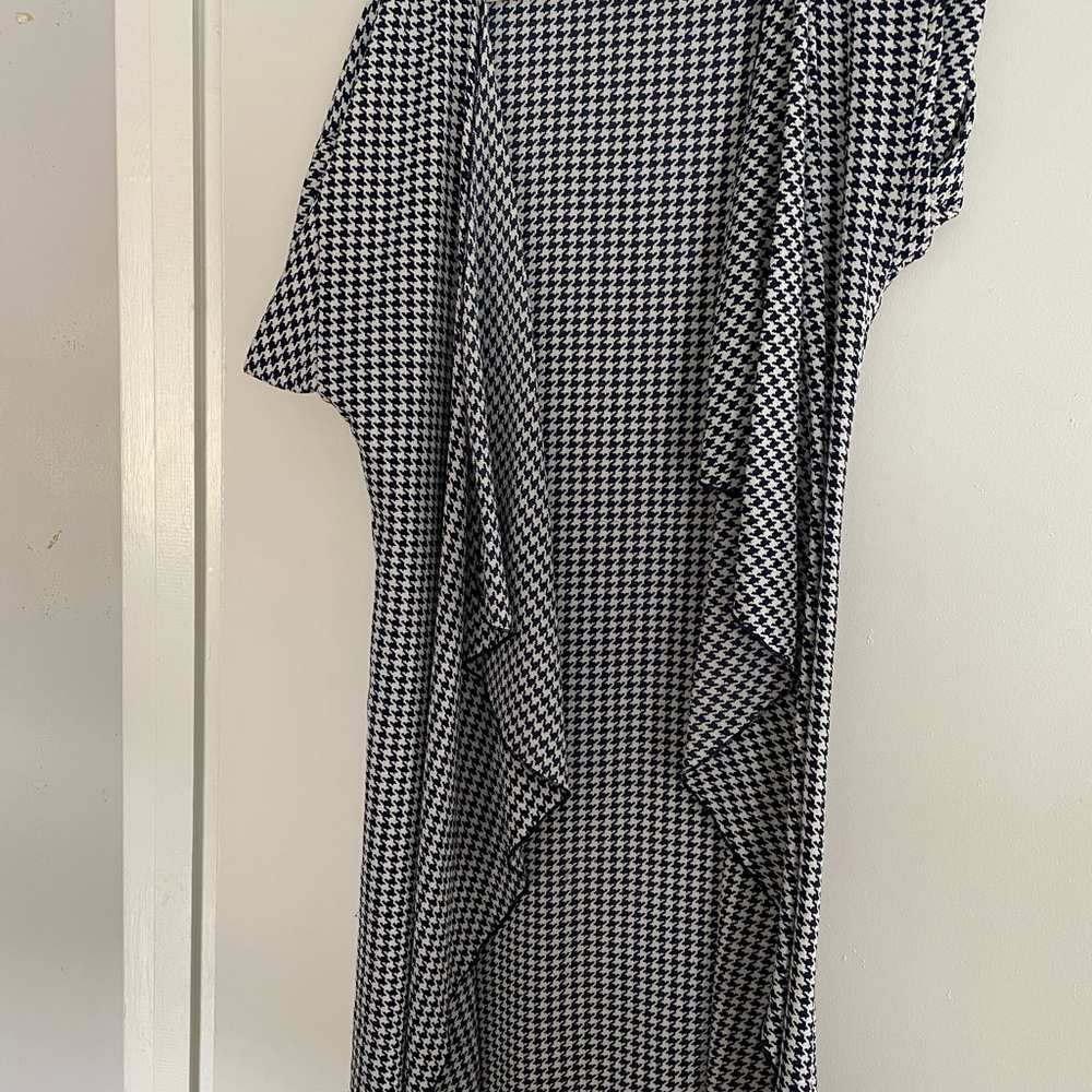 Dark blue short sleeve long cardigan luluroe